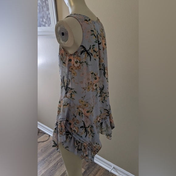 Anthropologie Maeve Magda floral ruffle tunic - Picture 4 of 9